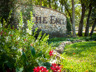 Lush Landscaping Choices at The Enclave in Southlake TX Entrance