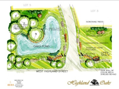 Main Entrance Water Feature Plan