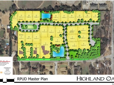 Master Plan Rendering for Highland Oaks