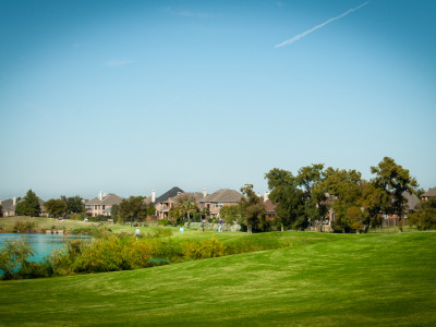 Typical Homes in Riverchase Along Golf Course