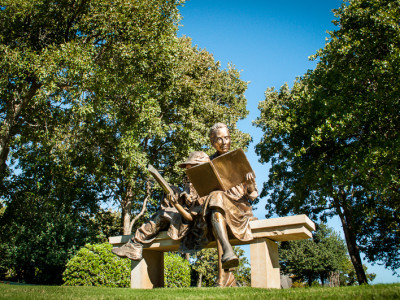 Brass Statue in The Knoll at Trophy Club